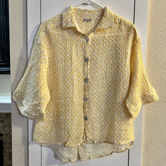 Free People Intimately Oversized Boxy Button Down Shirt Size XS - Picture 3 of 8